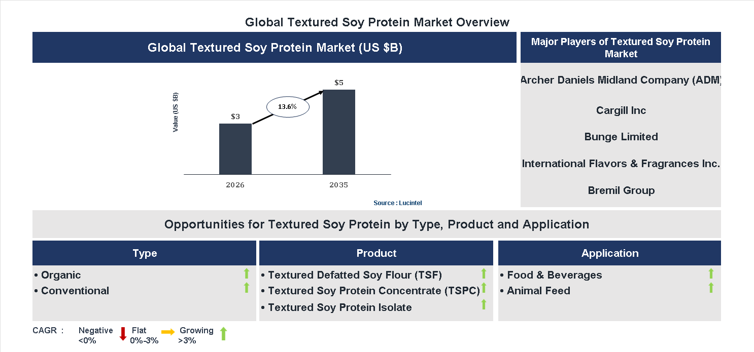 Textured Soy Protein Market Trends and Forecast Textured Soy Protein Market Trends and Forecast
